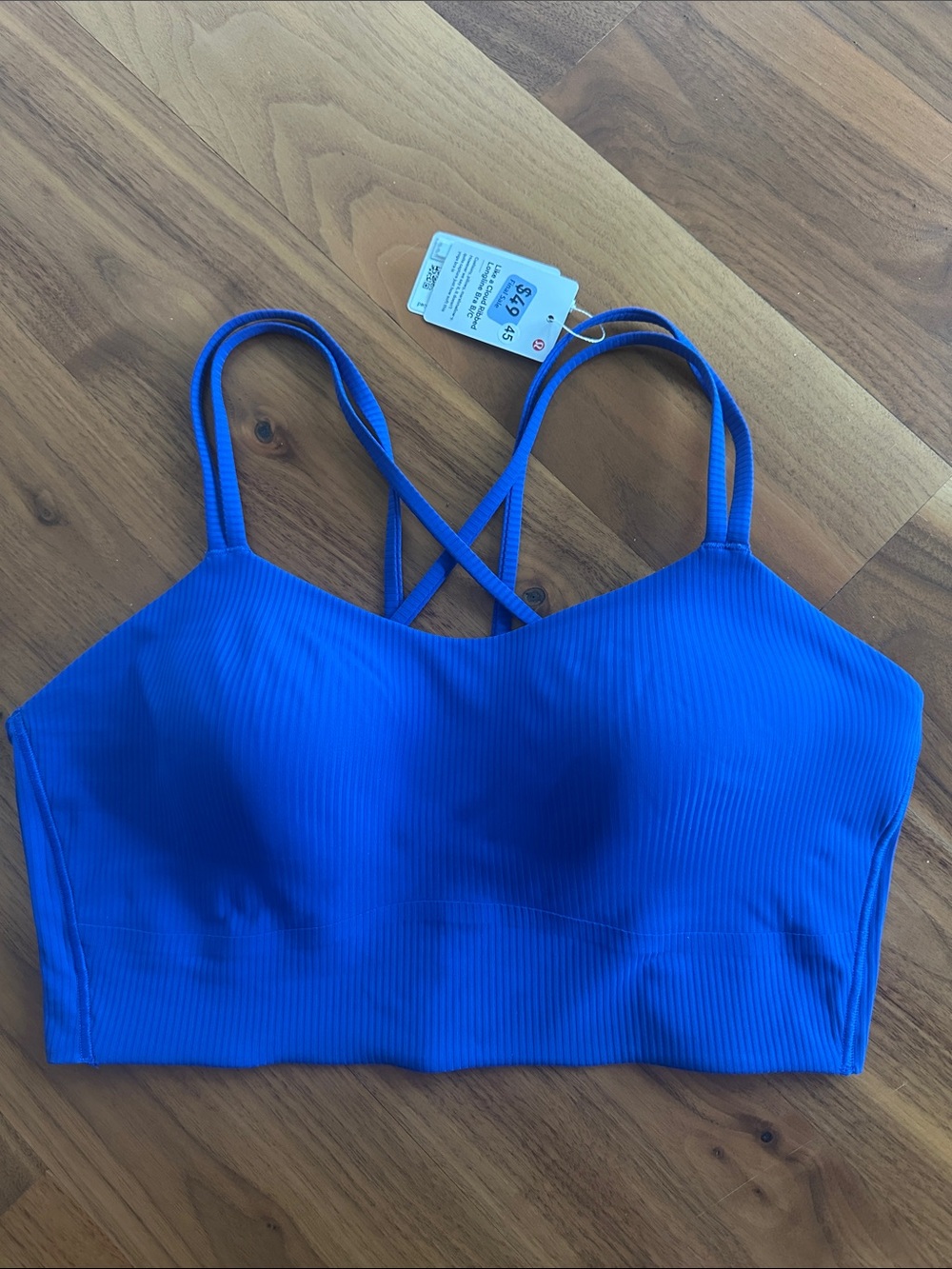 lululemon athletica Like a Cloud Ribbed Longline Bra B/C size 12 NWT